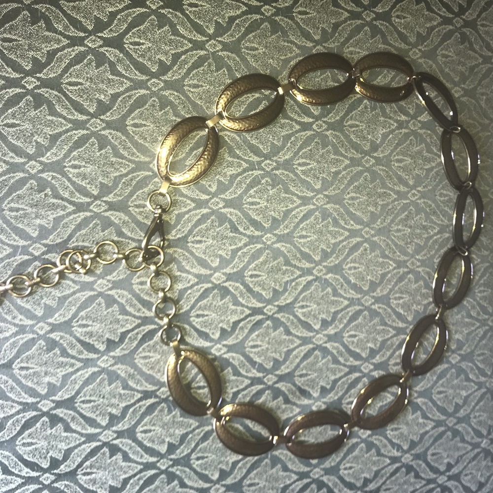 Fossil Vintage Hammered Brass Belt
